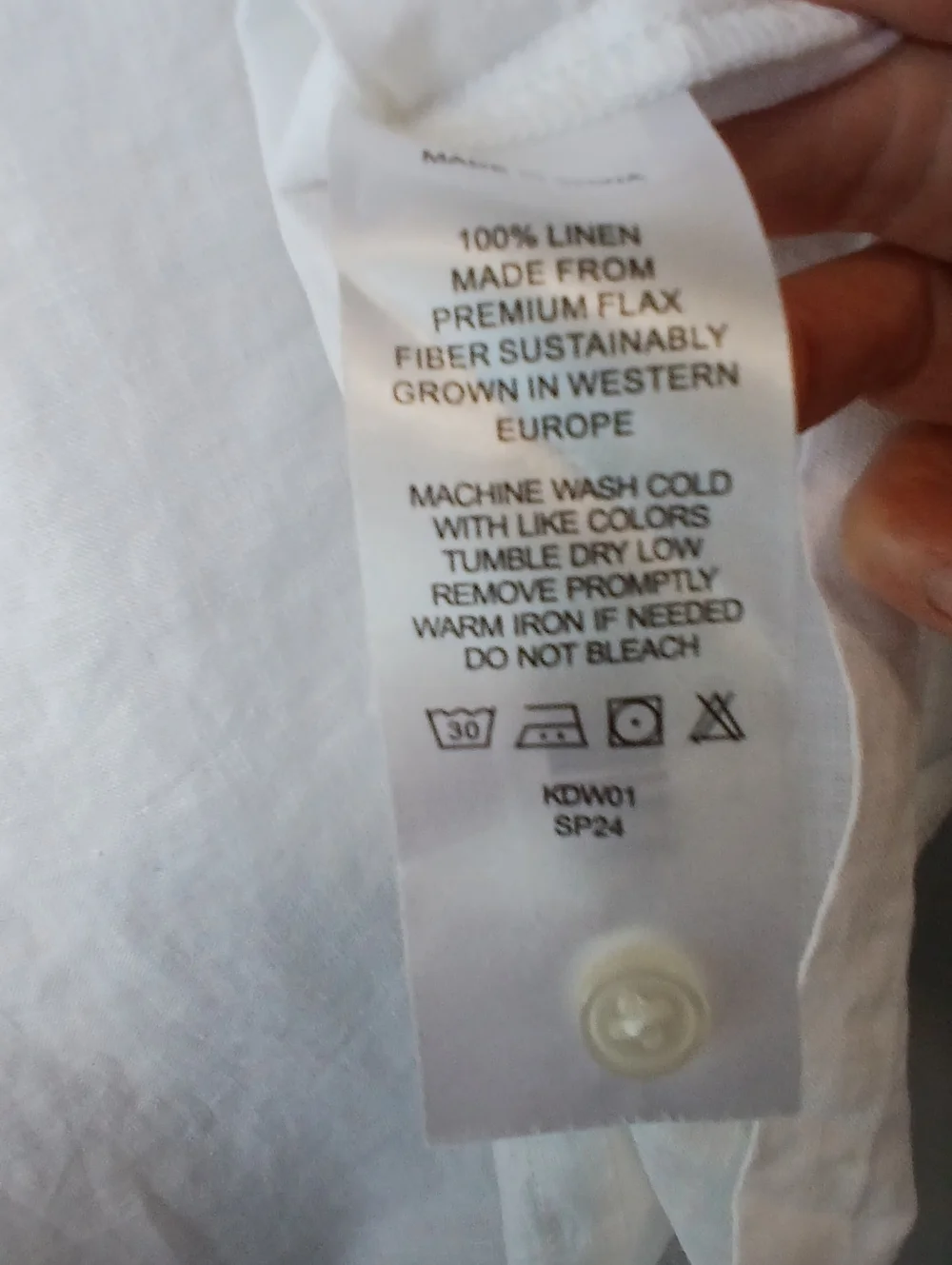 Quince 100% Linen Top Womens XL NWT Granola Girl Sustainable Lagenlook - Picture 4 of 5